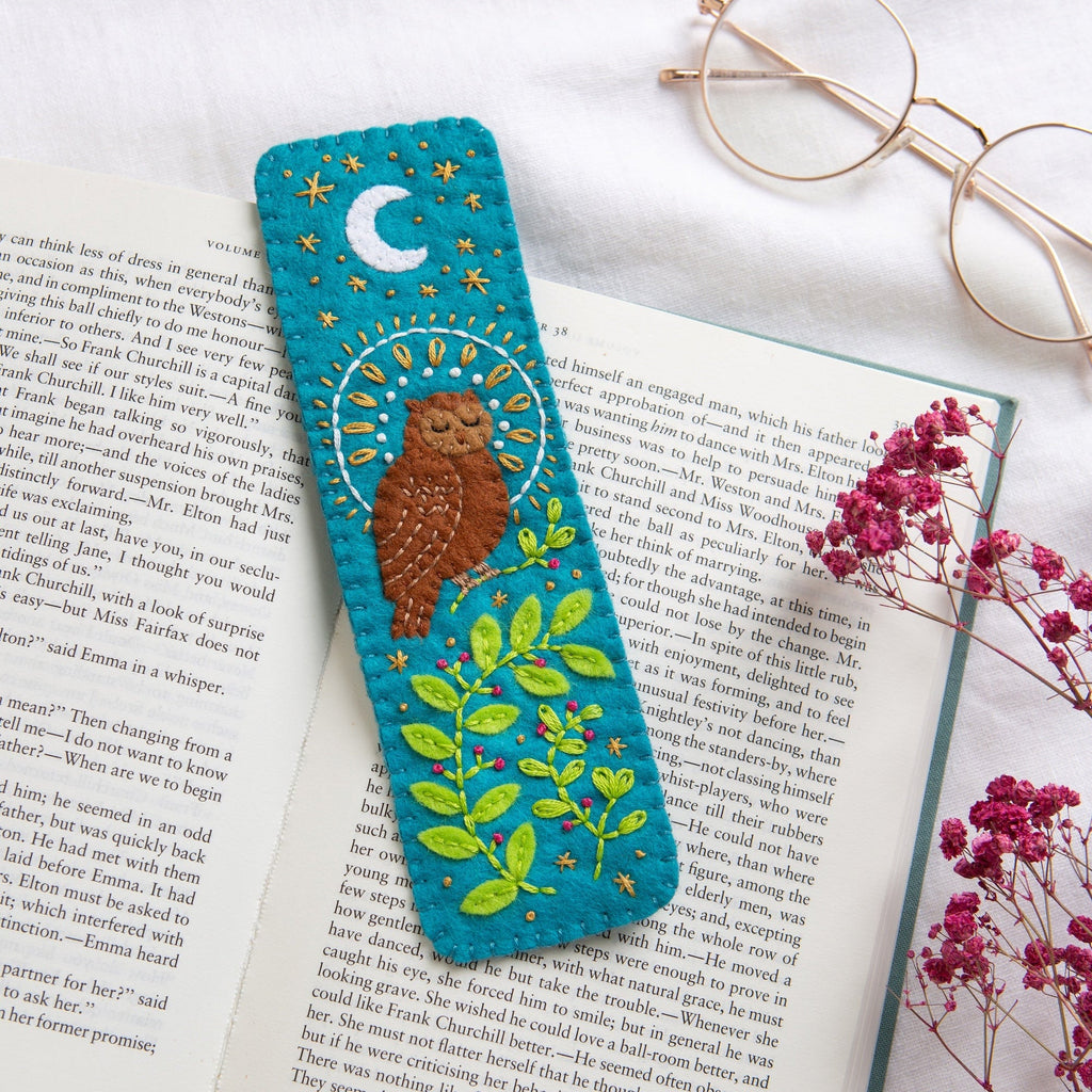 Owl Bookmark Felt Kit