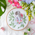 Folklore Lady, 6" Embroidery Kit