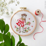 Snowy Girl, 4" Embroidery Kit