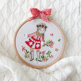 Snowy Girl, 4" Embroidery Kit