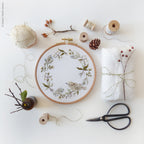 Bird & Wreath, 6" Embroidery Kit