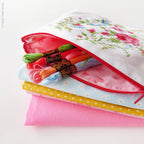 Blue & Pink Roses, 6" Stamped Cross Stitch Kit
