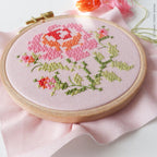Little Rose, 4" Stamped Cross Stitch Kit