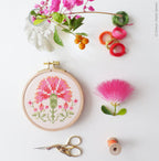 Carnation, 4" Stamped Cross Stitch Kit