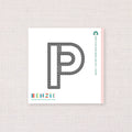 Stitchable Alphabet P, Deep Etch Die