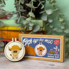 Och Aye the Moo, Matchbox Cross Stitch Kit