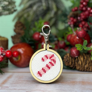 Candy Cane, Matchbox Cross Stitch Kit