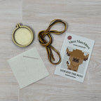 Och Aye the Moo, Matchbox Cross Stitch Kit