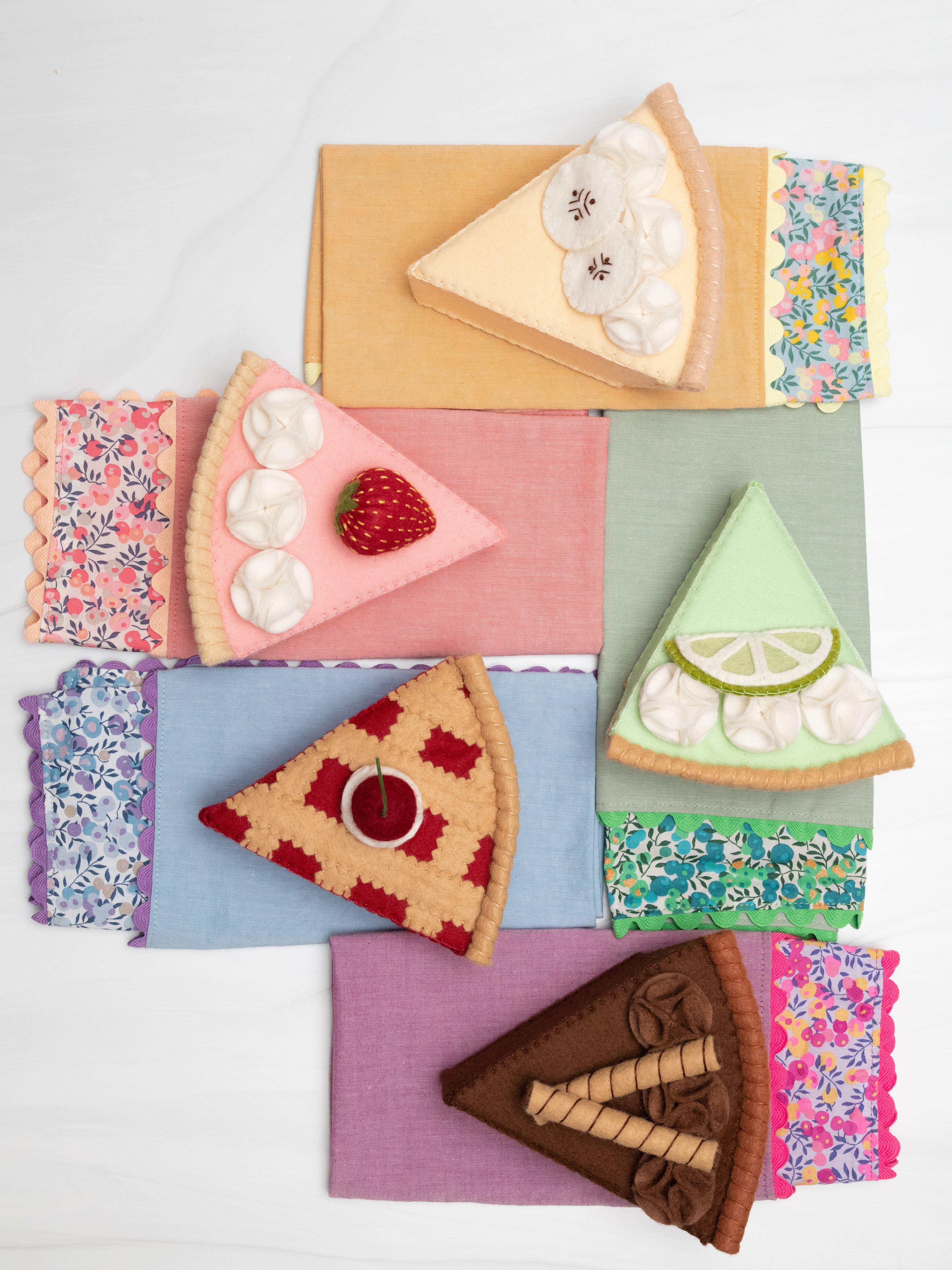 Saturday, August 22, Sew a Felt Pie Six Ways with Laura Hopper