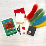 Poppies at Sunrise, Needle Felting Kit