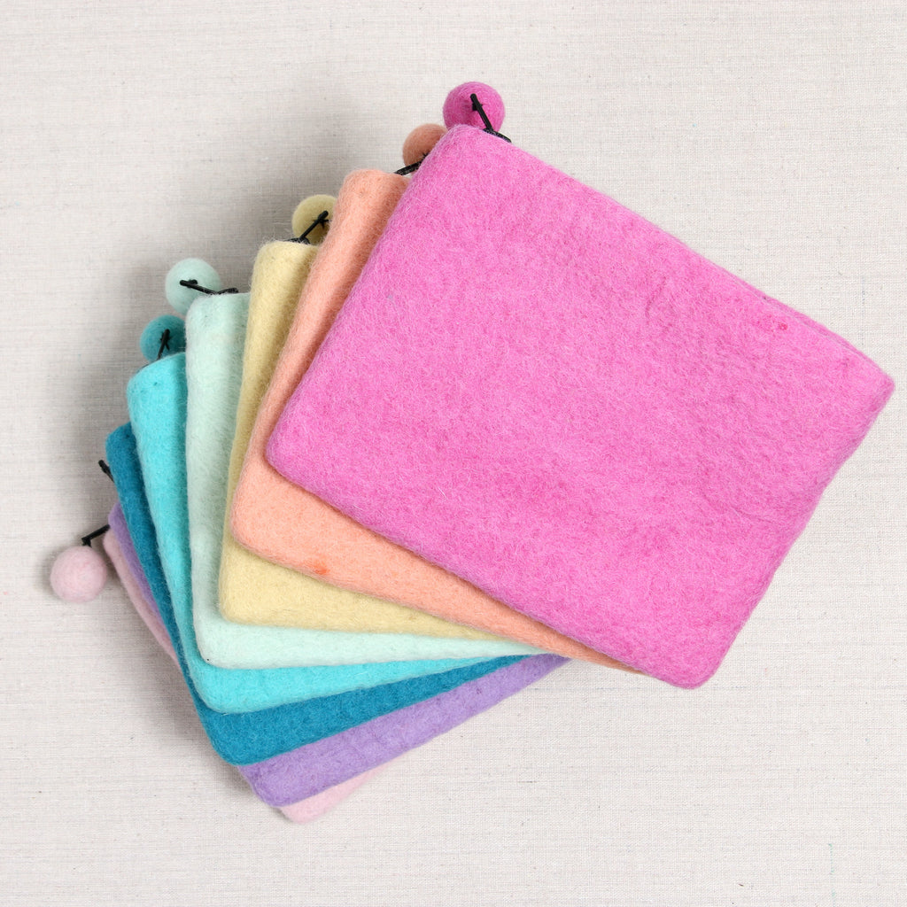 Felted Zipper Pouch