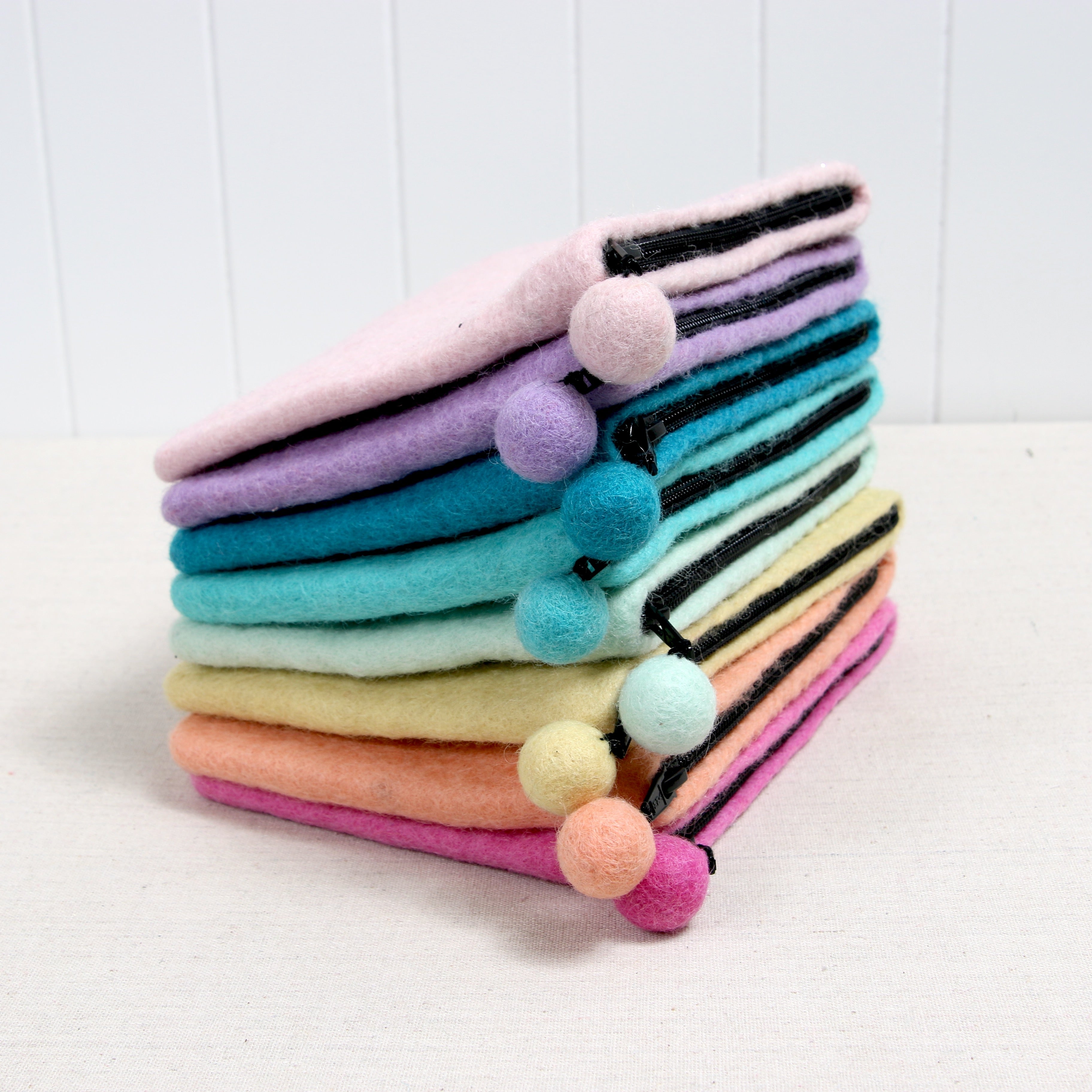 Felted Zipper Pouch