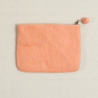 Felted Zipper Pouch