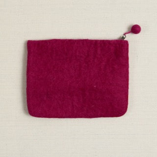 Felted Zipper Pouch