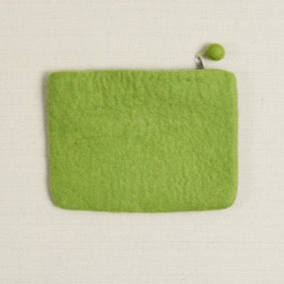 Felted Zipper Pouch