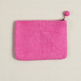 Felted Zipper Pouch