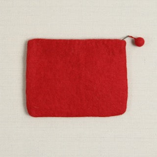 Felted Zipper Pouch