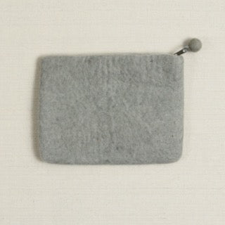 Felted Zipper Pouch
