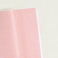 Classic Stripes Printed Felt, Red on White