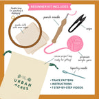 Strawberry by Kimbery Kight, Punch Needle Kit