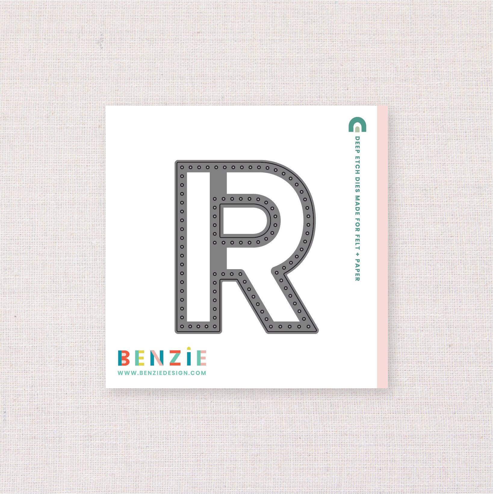 Stitchable Alphabet R, Deep Etch Die – Benzie Design