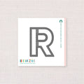 Stitchable Alphabet R, Deep Etch Die