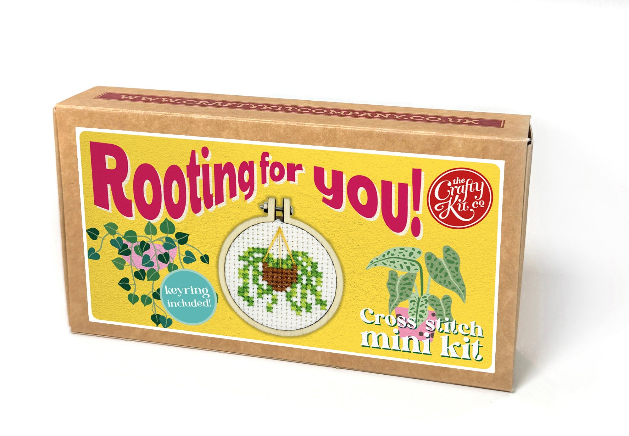 Rooting for You, Matchbox Cross Stitch Kit