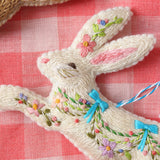 Leaping Hares Felt Ornament by Sewyeah
