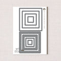 Squares and Scallops, Deep Etch Dies