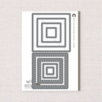 Squares and Scallops, Deep Etch Dies