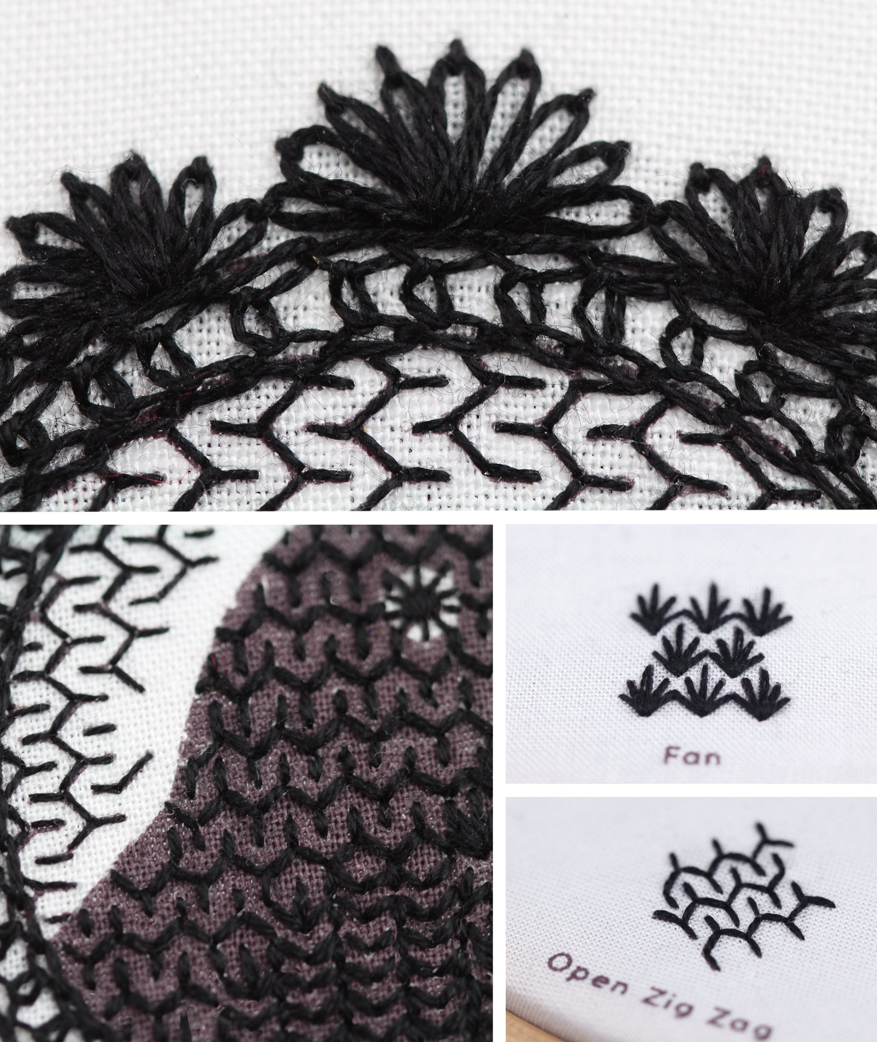 Crow, Embroidery Stitch Sampler