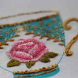 Teacup, Embroidery Stitch Sampler