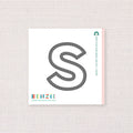 Stitchable Alphabet S, Deep Etch Die
