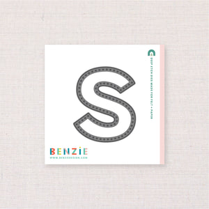Stitchable Alphabet S, Deep Etch Die