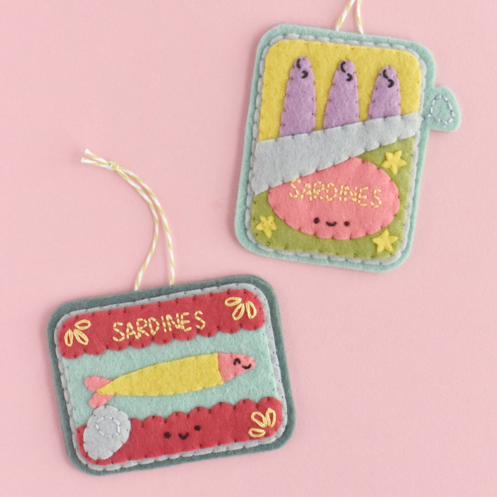 Fins & Tins Felt Ornament Pattern