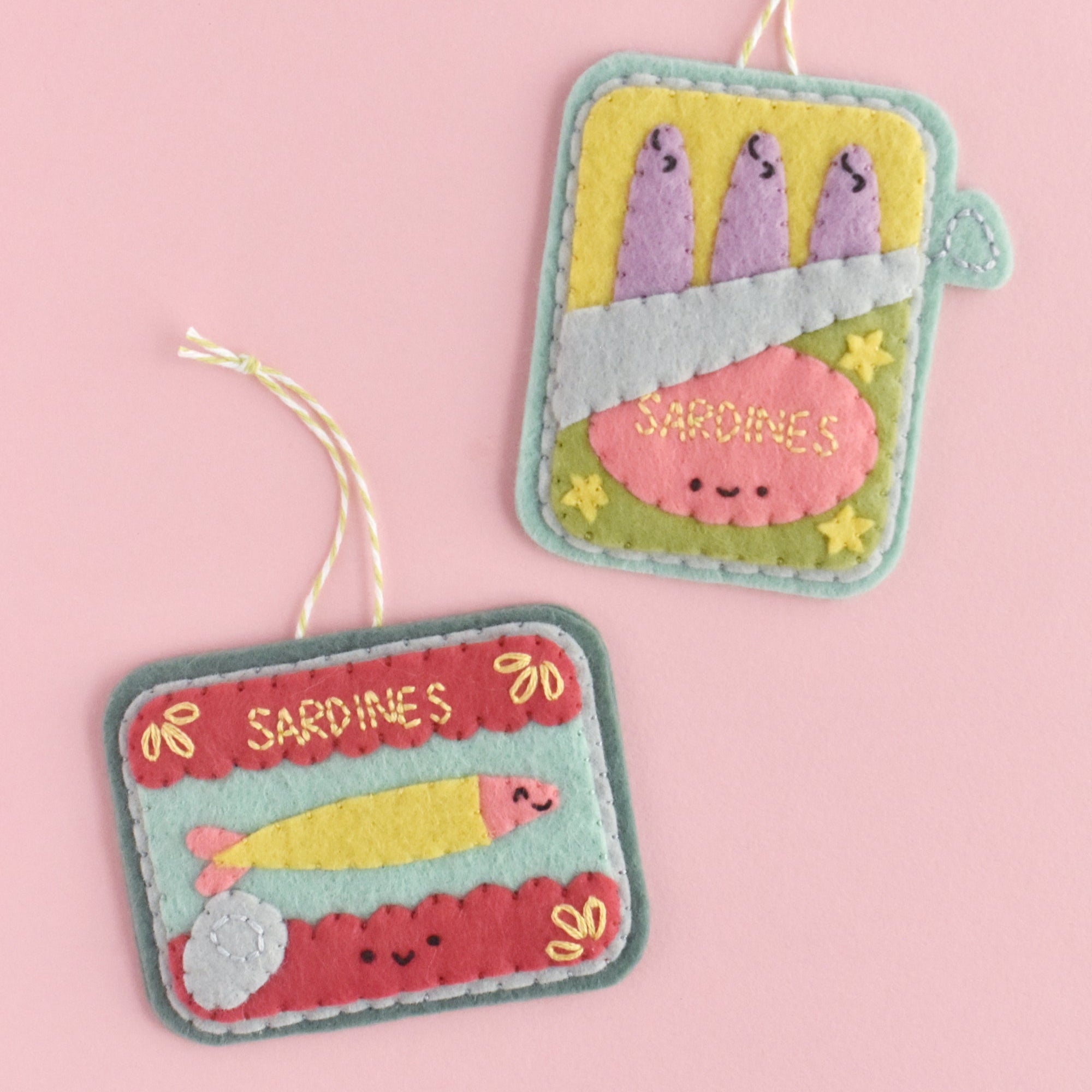 Fins & Tins Felt Ornament Pattern