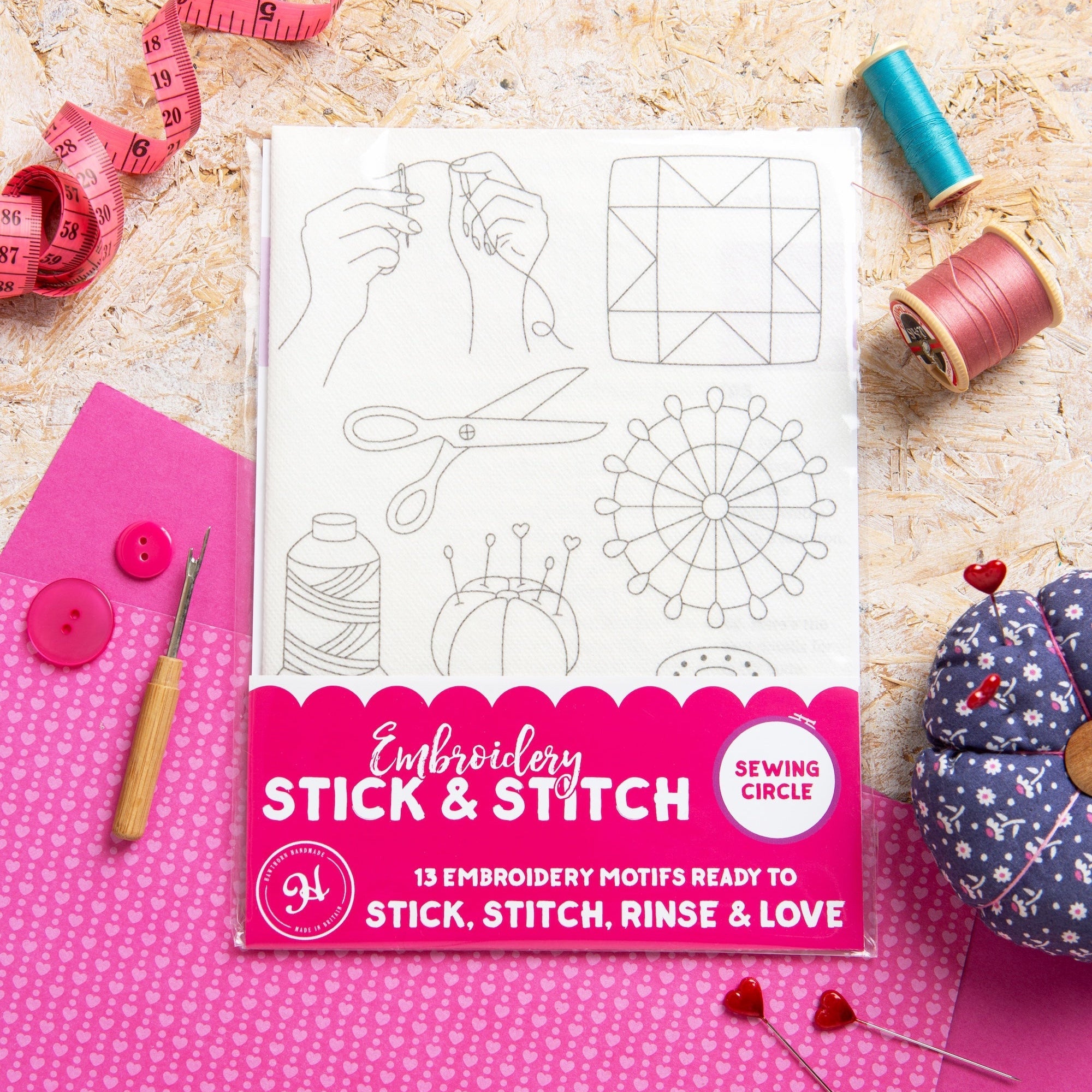 Sewing Circle, Stick + Stitch Embroidery