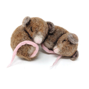 Bergin & Bath Needle Felting Kit Two Cute Mice - The Websters