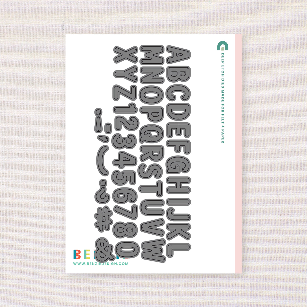 Alphabet Deep Etch Dies – Benzie Design