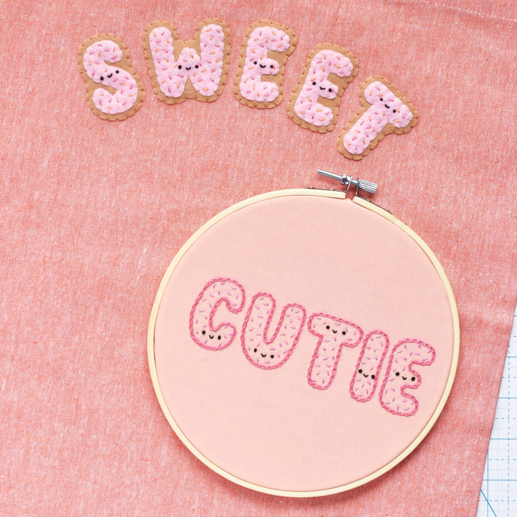 Sprinkles Alphabet Felt Appliqué & Embroidery Pattern