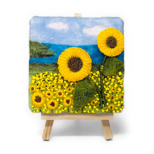 Sunflowers by the Seashore, Needle Felting Kit