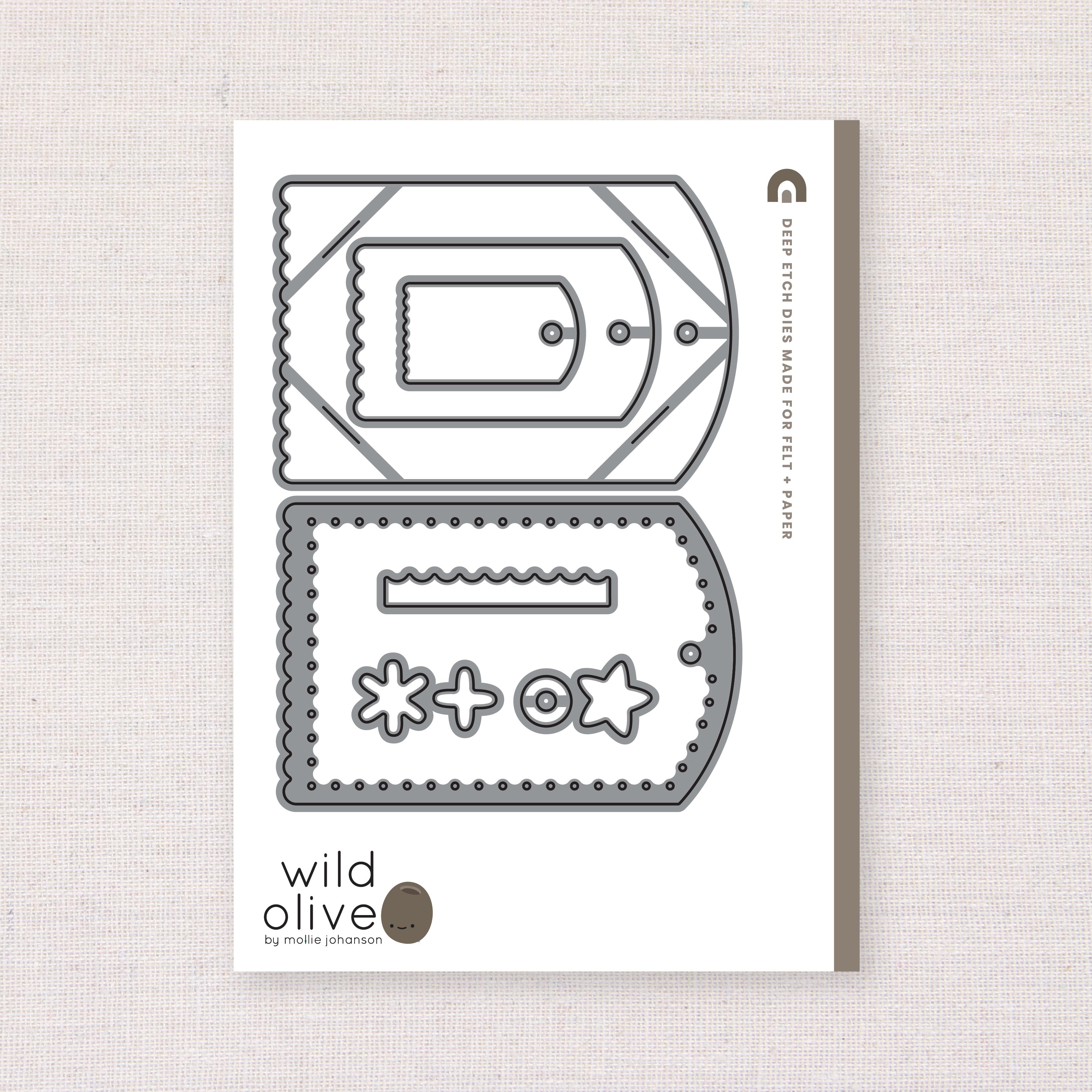 Sparkles & Scallops Gift Tag, Deep Etch Die
