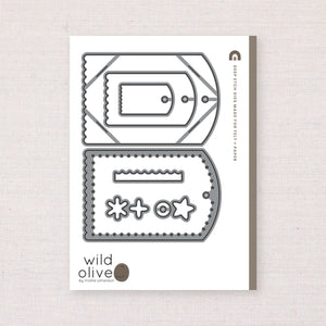 Sparkles & Scallops Gift Tag, Deep Etch Die