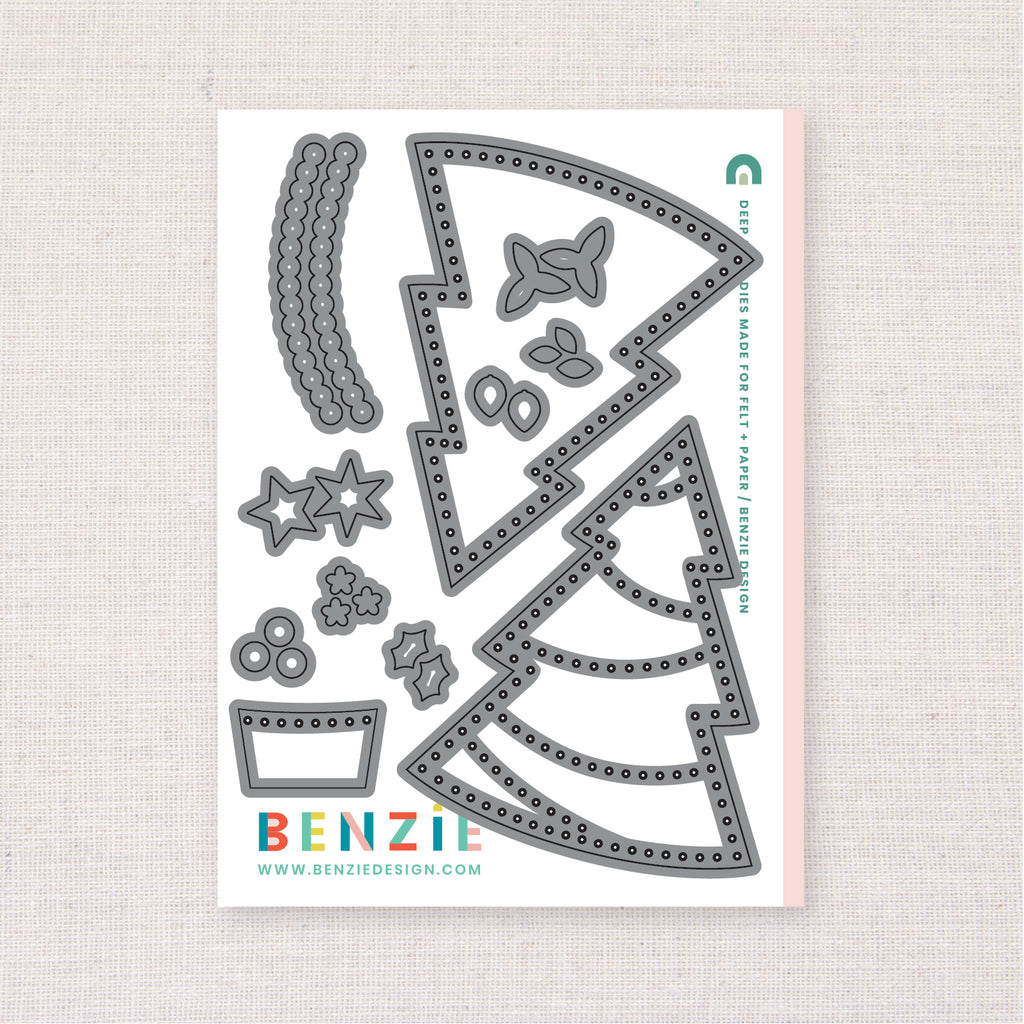Stitchable Christmas Tree, Deep Etch Die