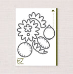 BZ Spray of Sunflowers, Deep Etch Die