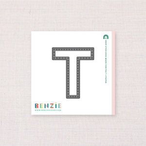 Stitchable Alphabet T, Deep Etch Die