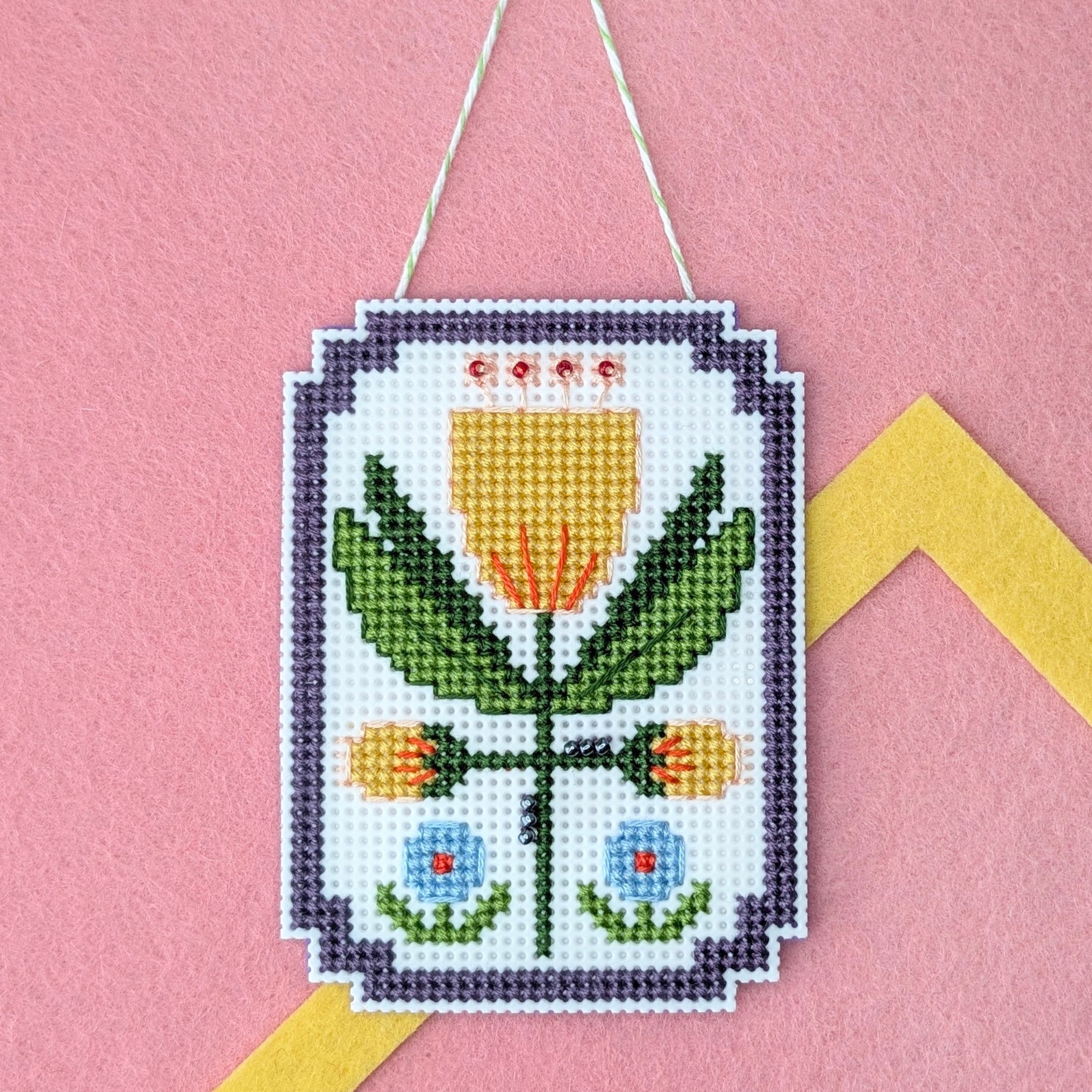 Framed Florals Tulip Cross Stitch Kit