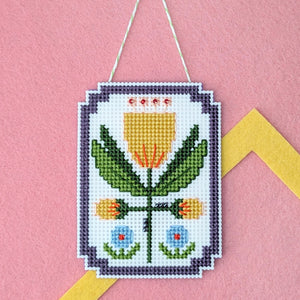 Framed Florals Tulip Cross Stitch Kit
