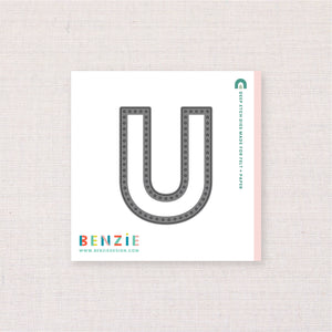 Stitchable Alphabet U, Deep Etch Die