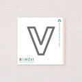 Stitchable Alphabet V, Deep Etch Die
